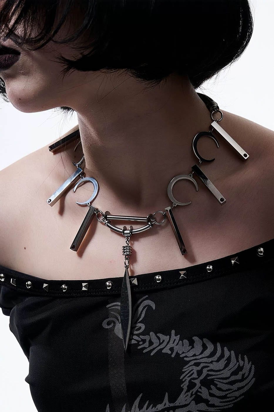 ILLUSORY The Prophet Crescent Necklace