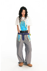 1997 POSTOFFICE Essential Washed Wide-Leg Jeans