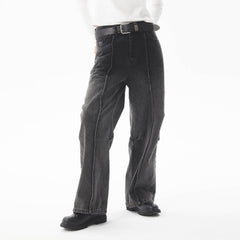 ERROR CODE ROBOT Middle Spliced Faded Jeans
