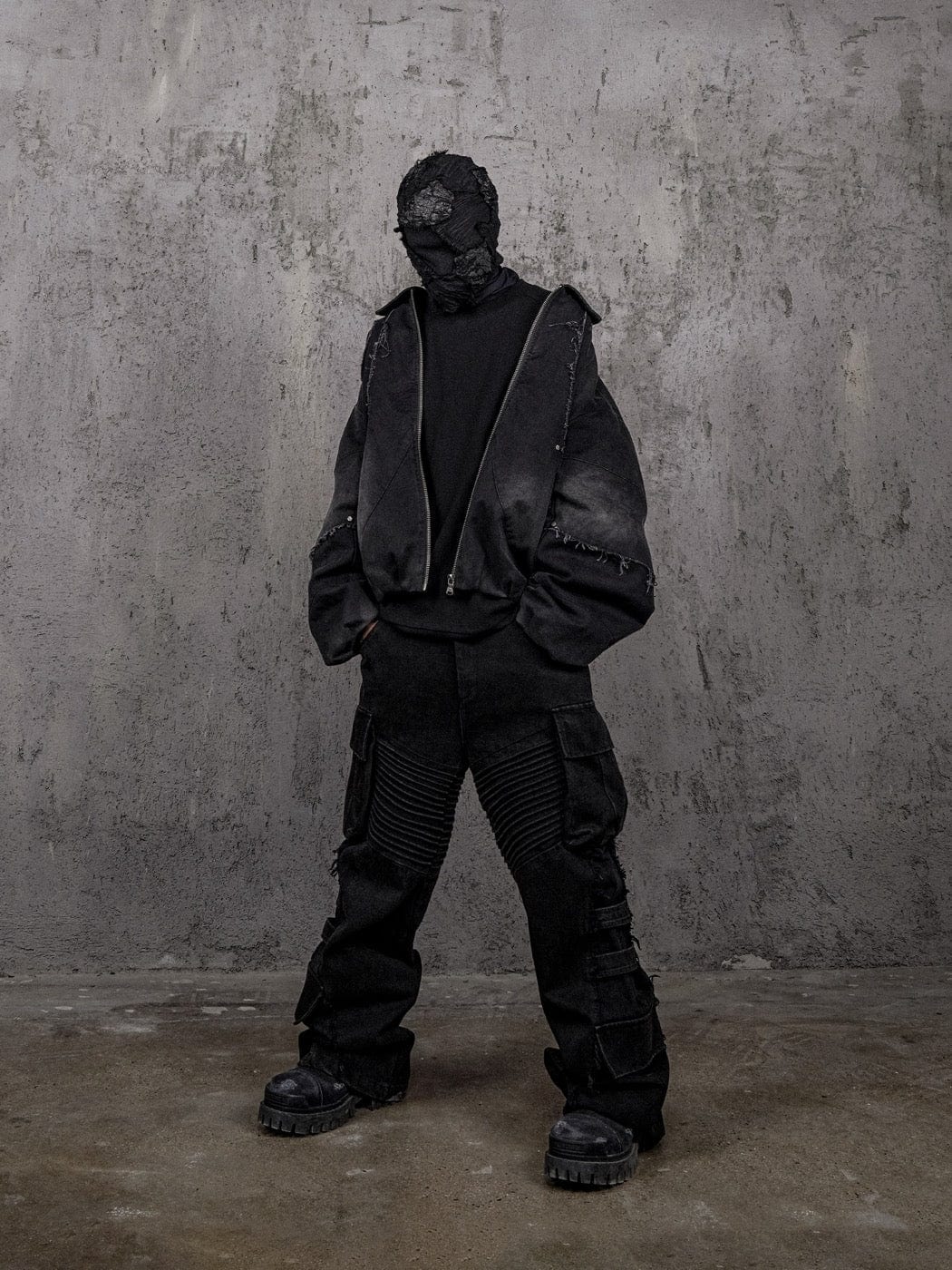 UNDERWATER Raw-Edge Spliced Rivet Jacket