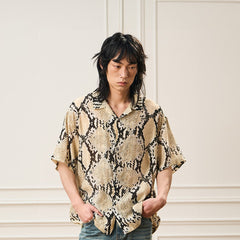 EPIC POETRY Python Cuban Half Shirt