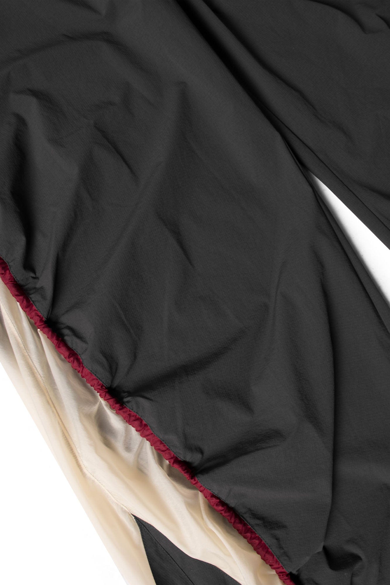 RELABEL Contrast Spliced Fold-Side Drawstring Pants
