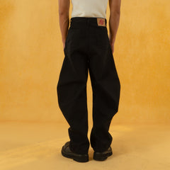 CLP Deconstructed Pleated Button Wide-Leg Pants