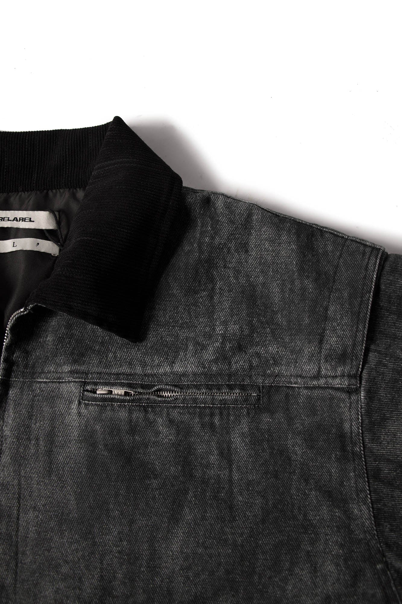 RELABEL Distressed Washed Multi-Pocket Detroit Jacket