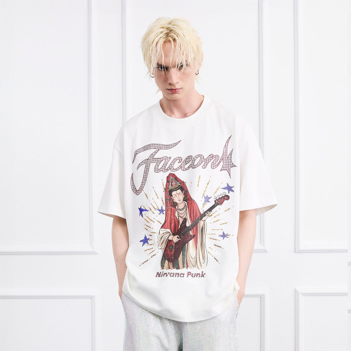 FACEONLAB Rock Bodhisattva Oversized T-Shirt