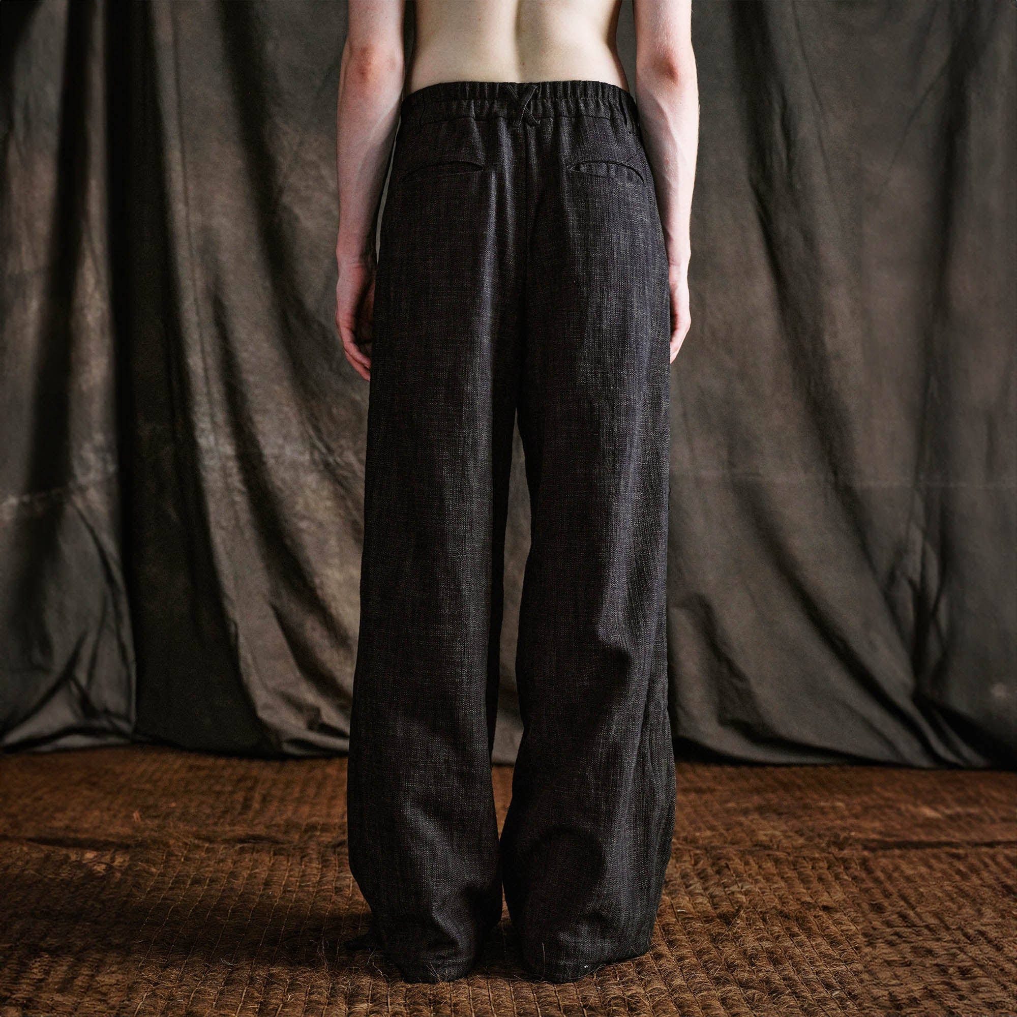 ILNya Nieternite Nifutur Wool-Blended Pleated-Waist Spliced Trousers