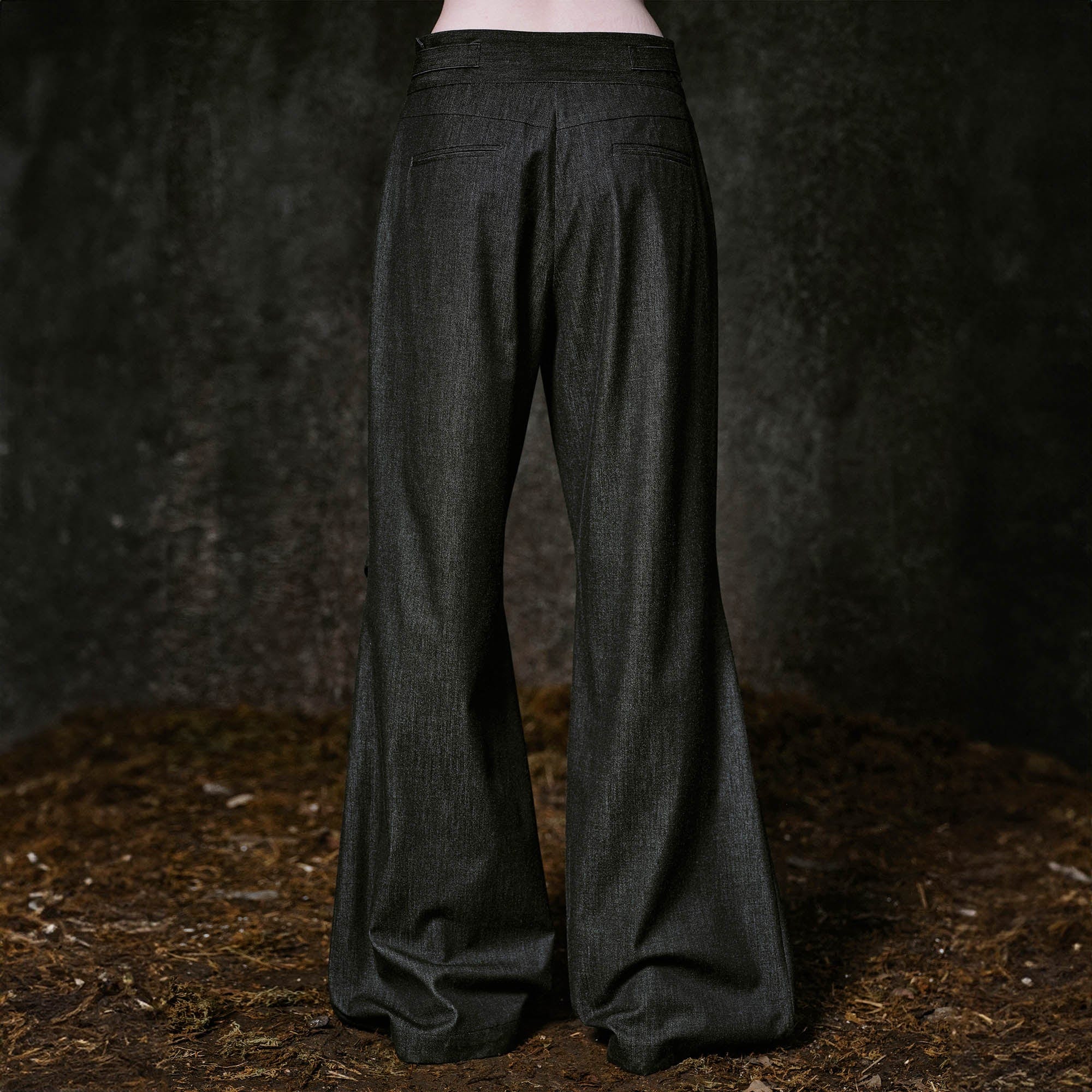ILNya Nieternite Nifutur Mohair-Blended Crinkled Flared Trousers