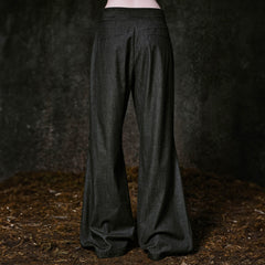 ILNya Nieternite Nifutur Mohair-Blended Crinkled Flared Trousers