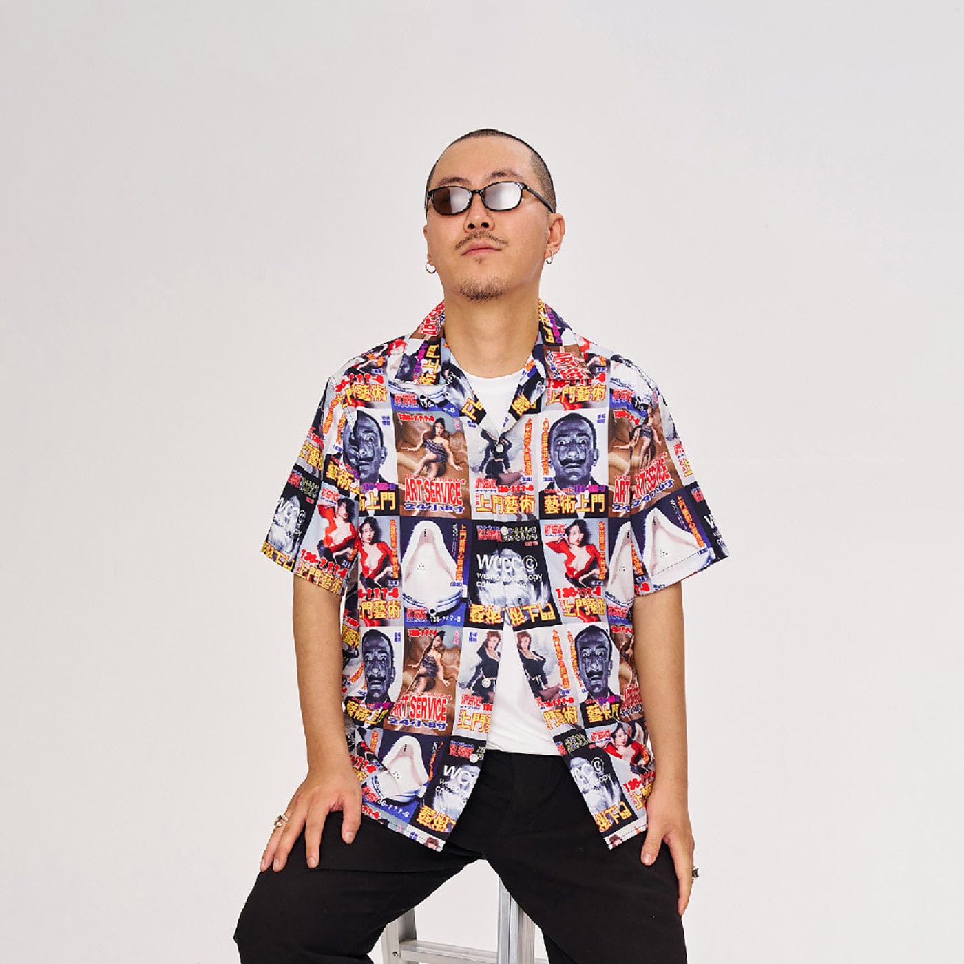 WCC Door-to-Door Art Service Full Print Cuban Half Shirt