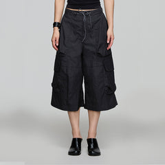 OPICLOTH Multi-Pocket Drawstring Cargo Shorts