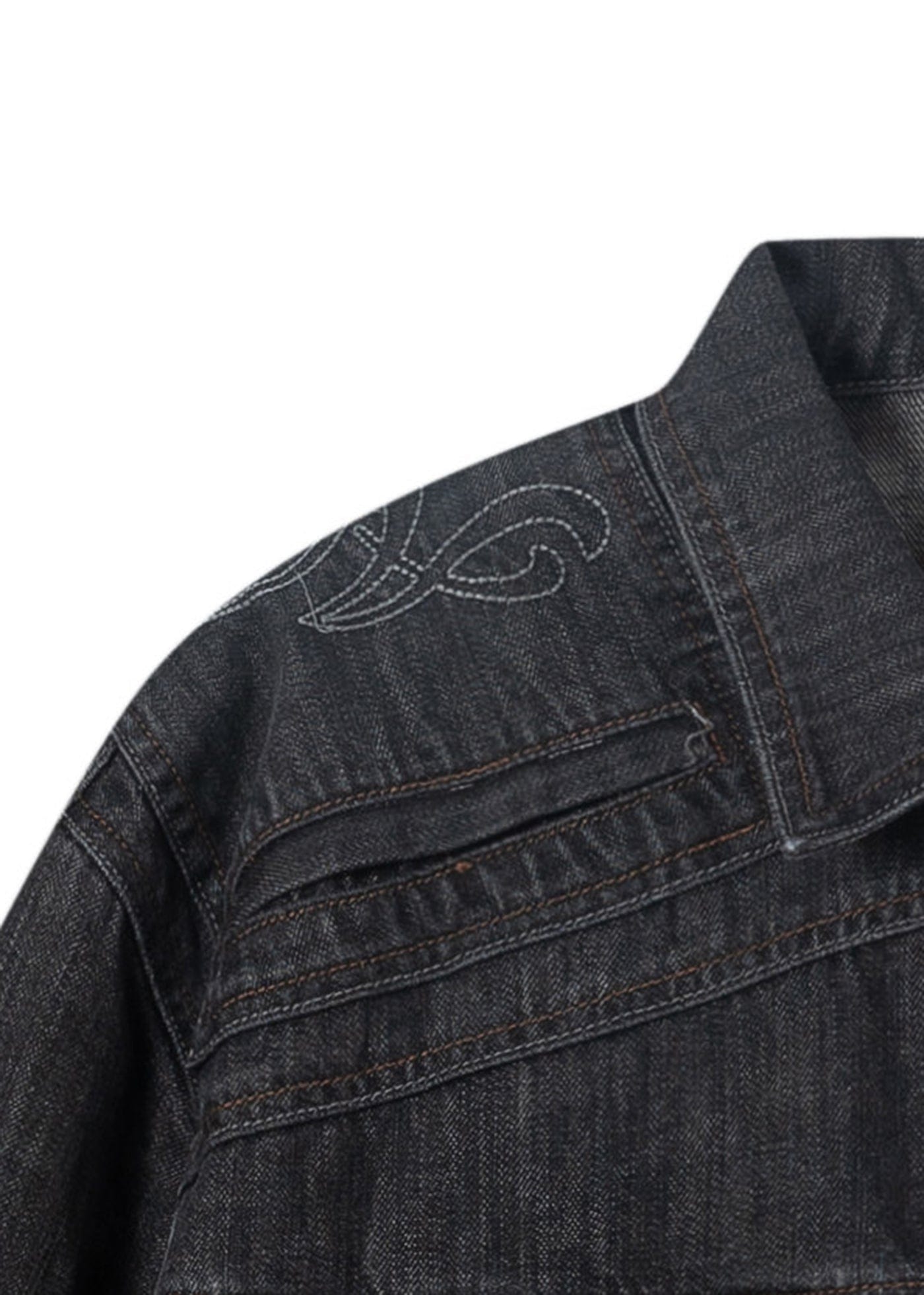 ARTIFICIAL WORLD Deconstructed Faded Denim Jacket