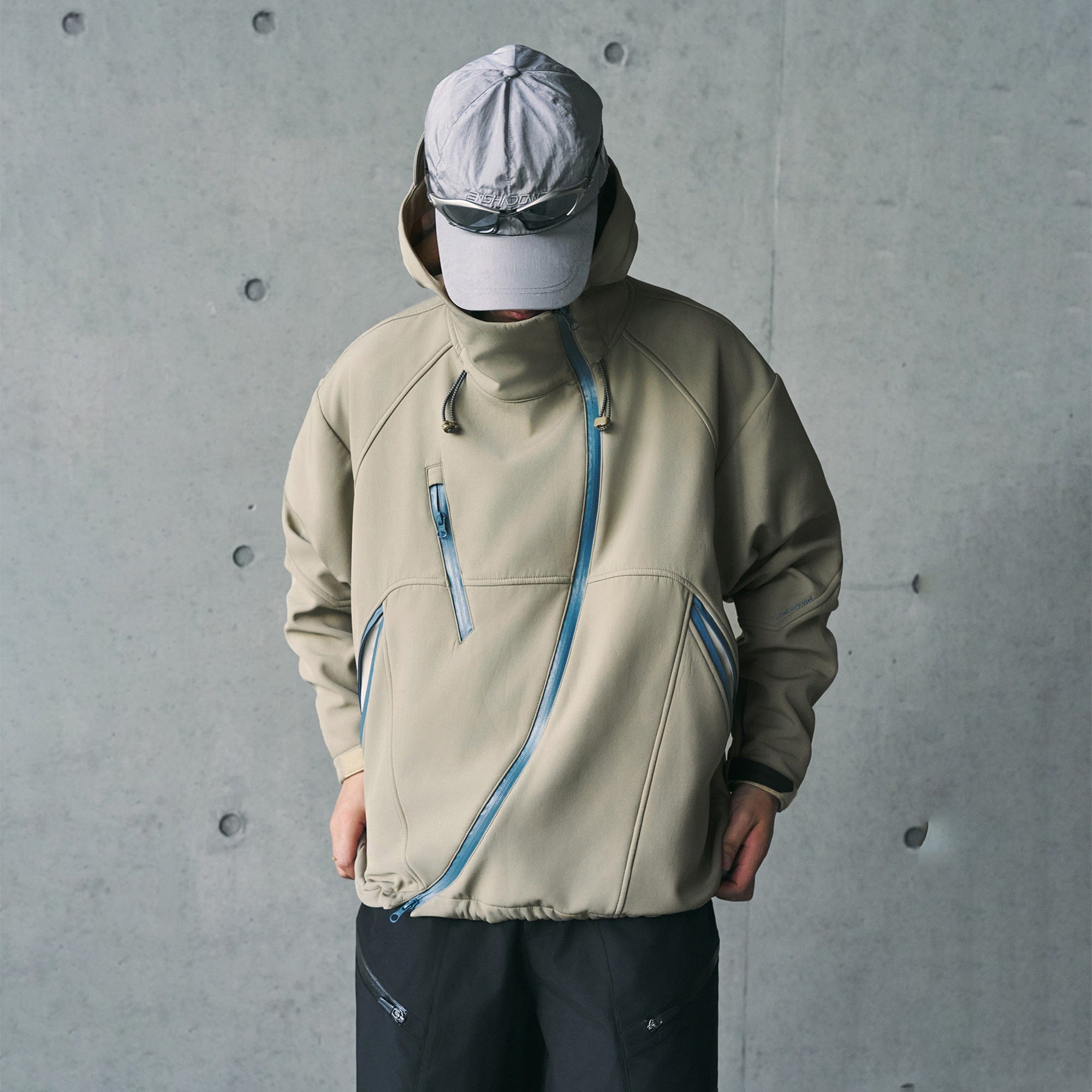 ENSHADOWER Deconstructed Asymmetrical Windbreaker