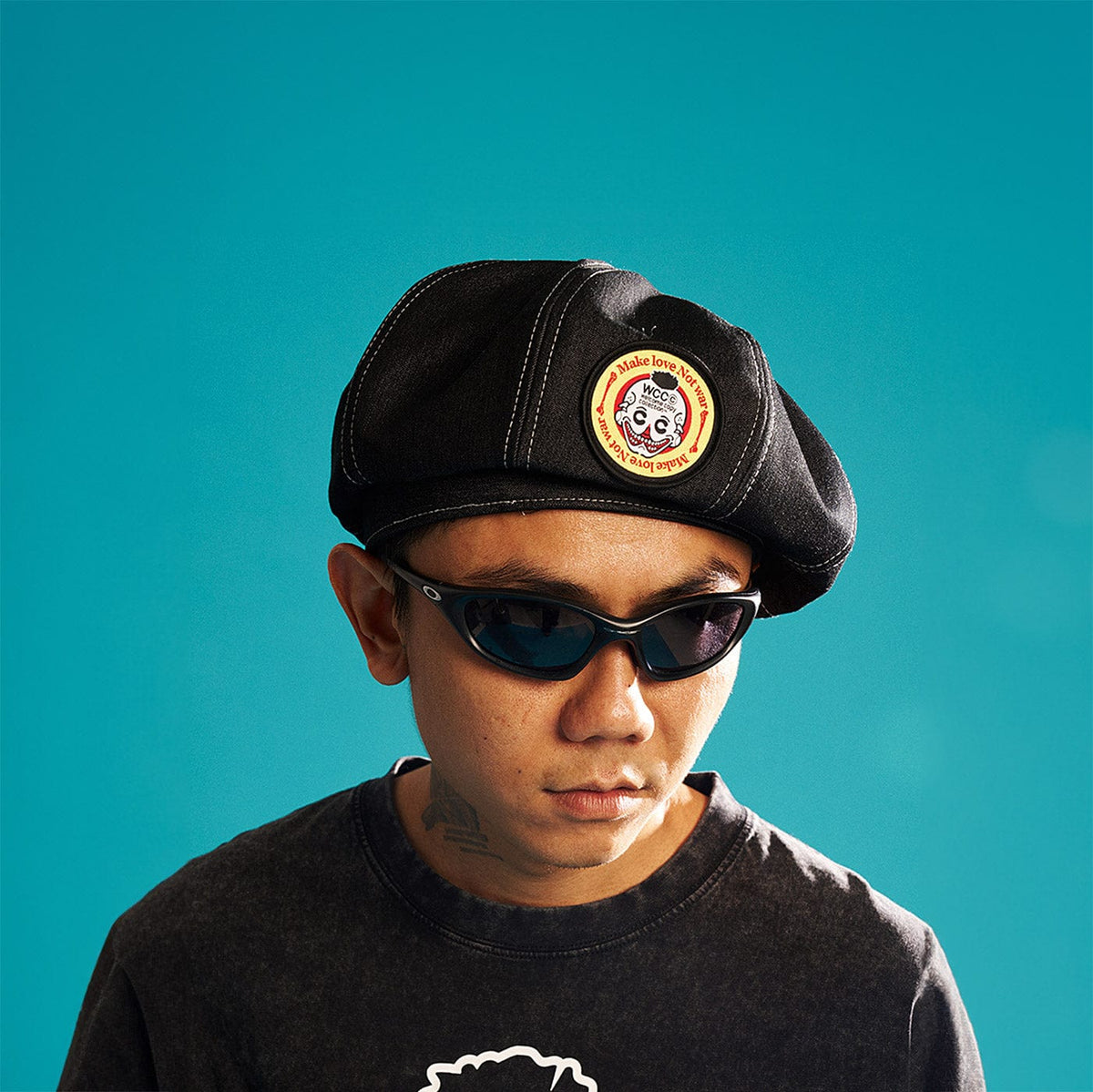 WCC Embroidered Denim Beret