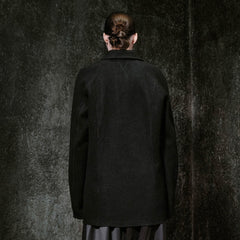 ILNya Nieternite Nifutur Shawl Lapel Asymmetric Front Wool Jacket