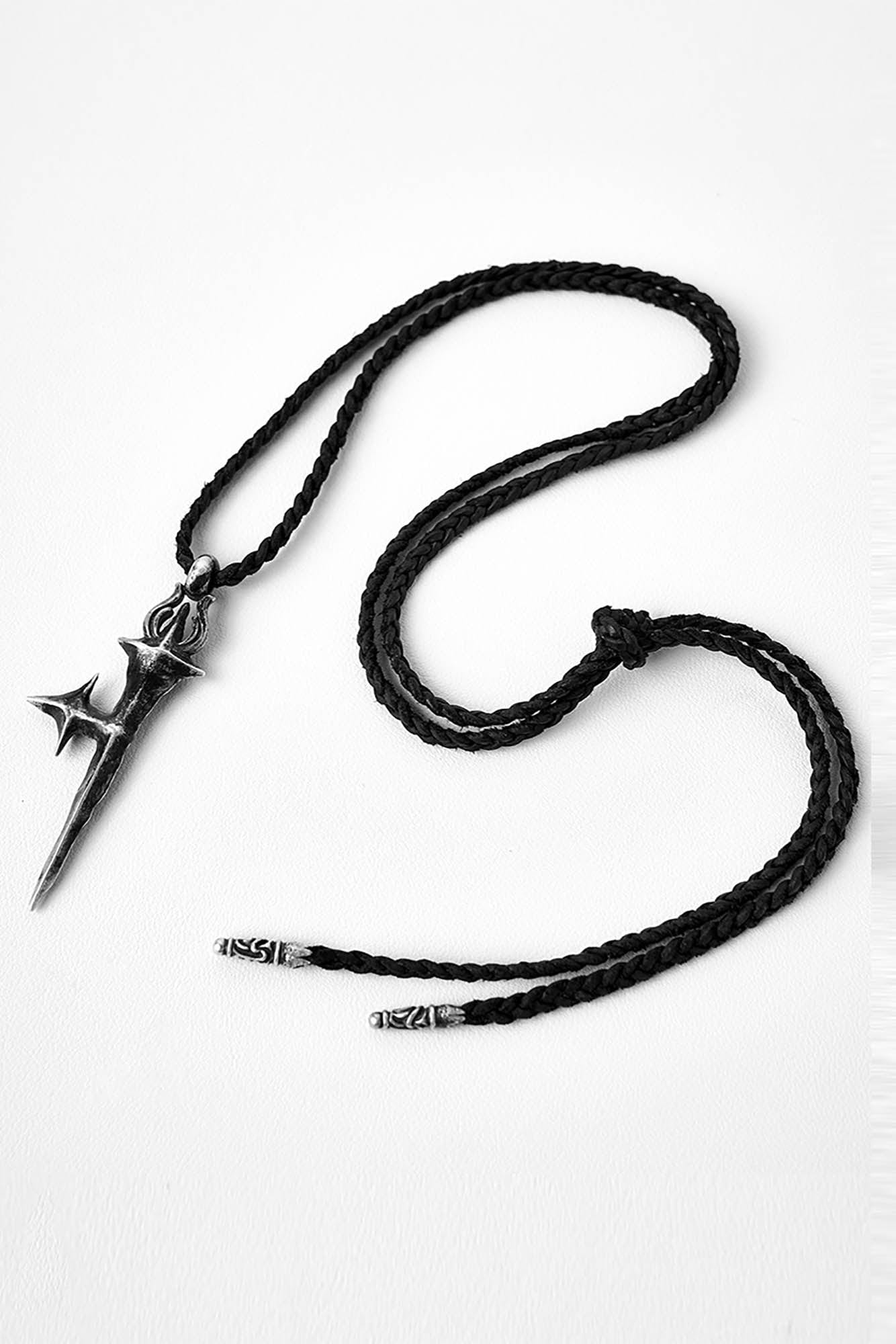 FLYERRER Cross-Star Braided Cord Necklace