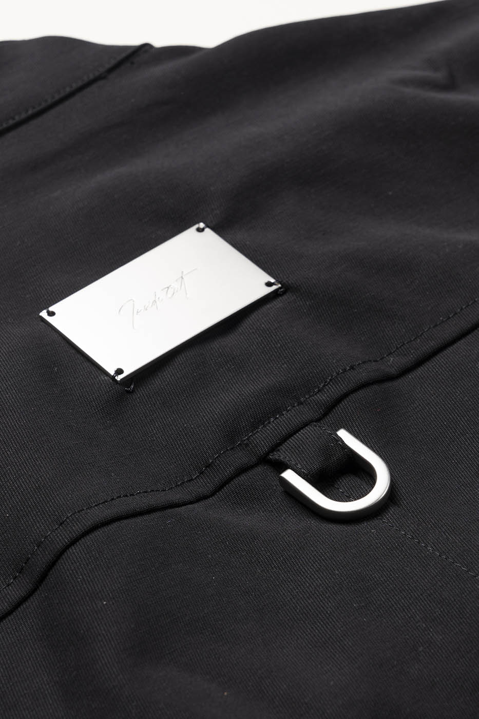 INSIDE OUT Asymmetrical Curved Zippered Jacket