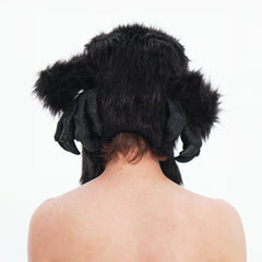 EMBRYO Fuzzy Bone Claw Faux Fur Hat