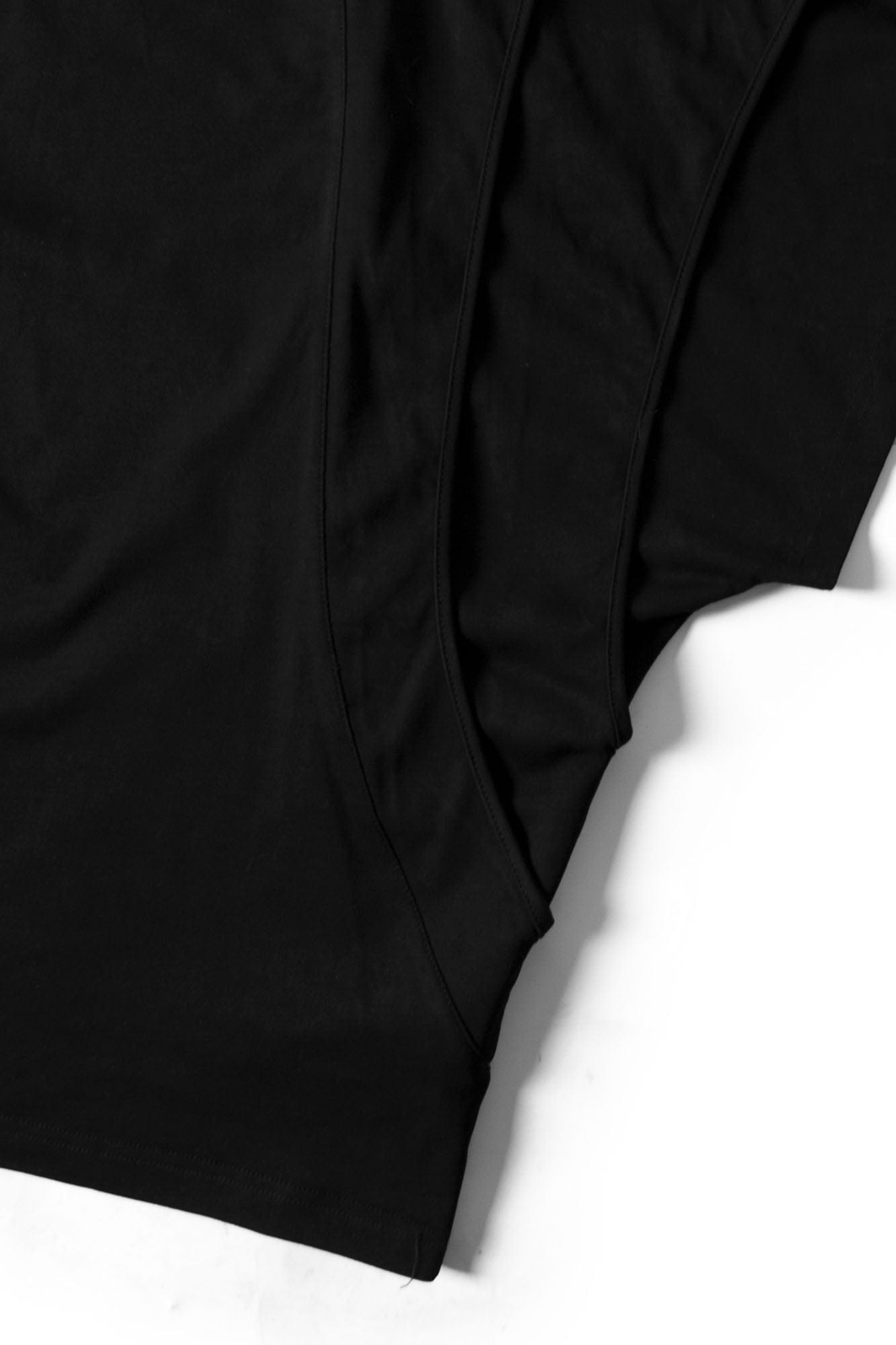 RELABEL Detachable Hood Layered Sleeve T-Shirt