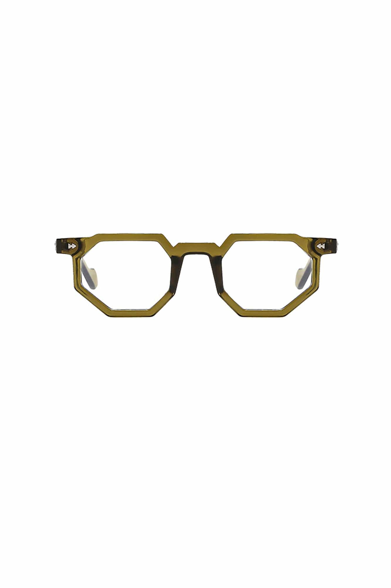 DAMAGE ASIA Angular Geometric Thick-Frame Glasses