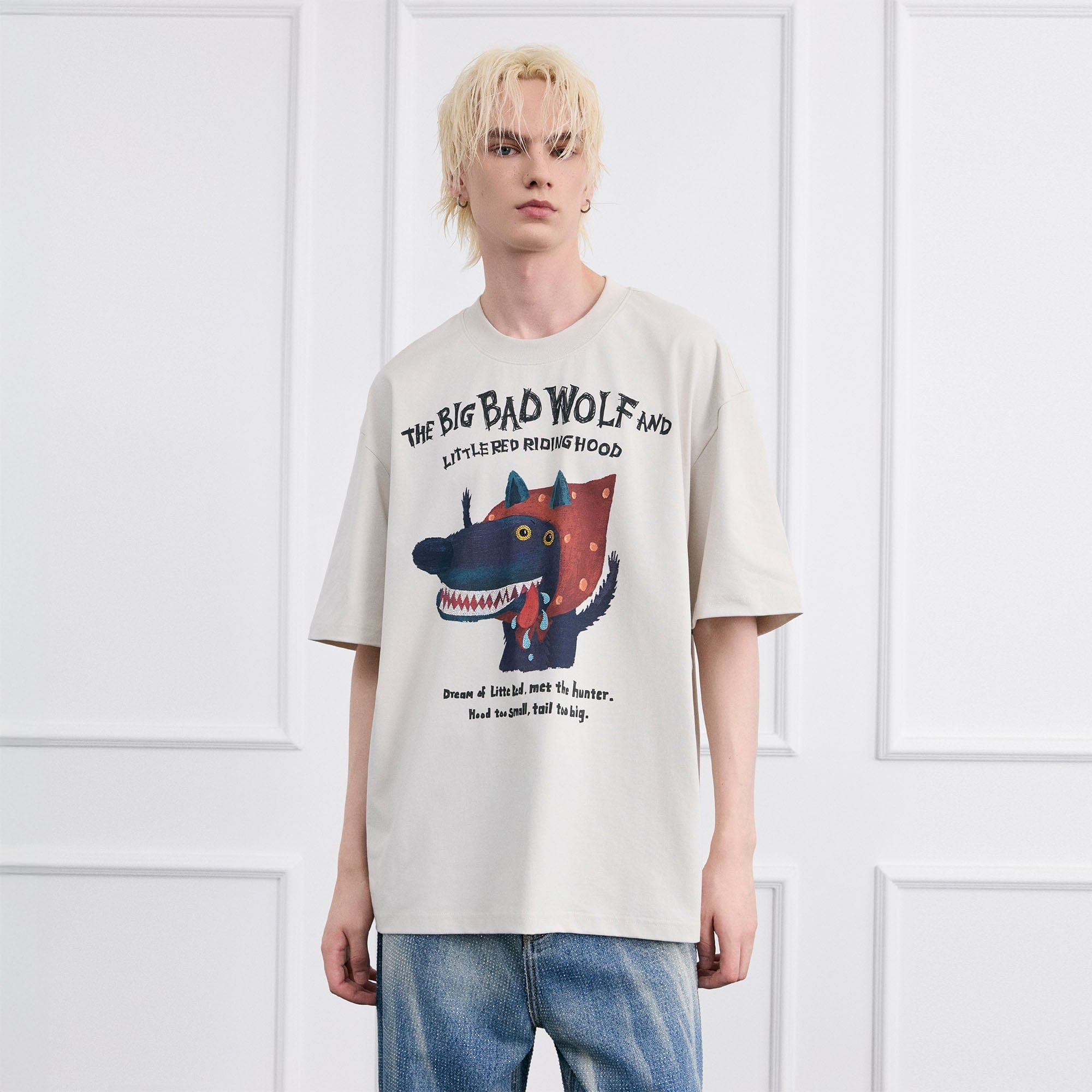 FACEONLAB Big Bad Wolf Oversized T-Shirt