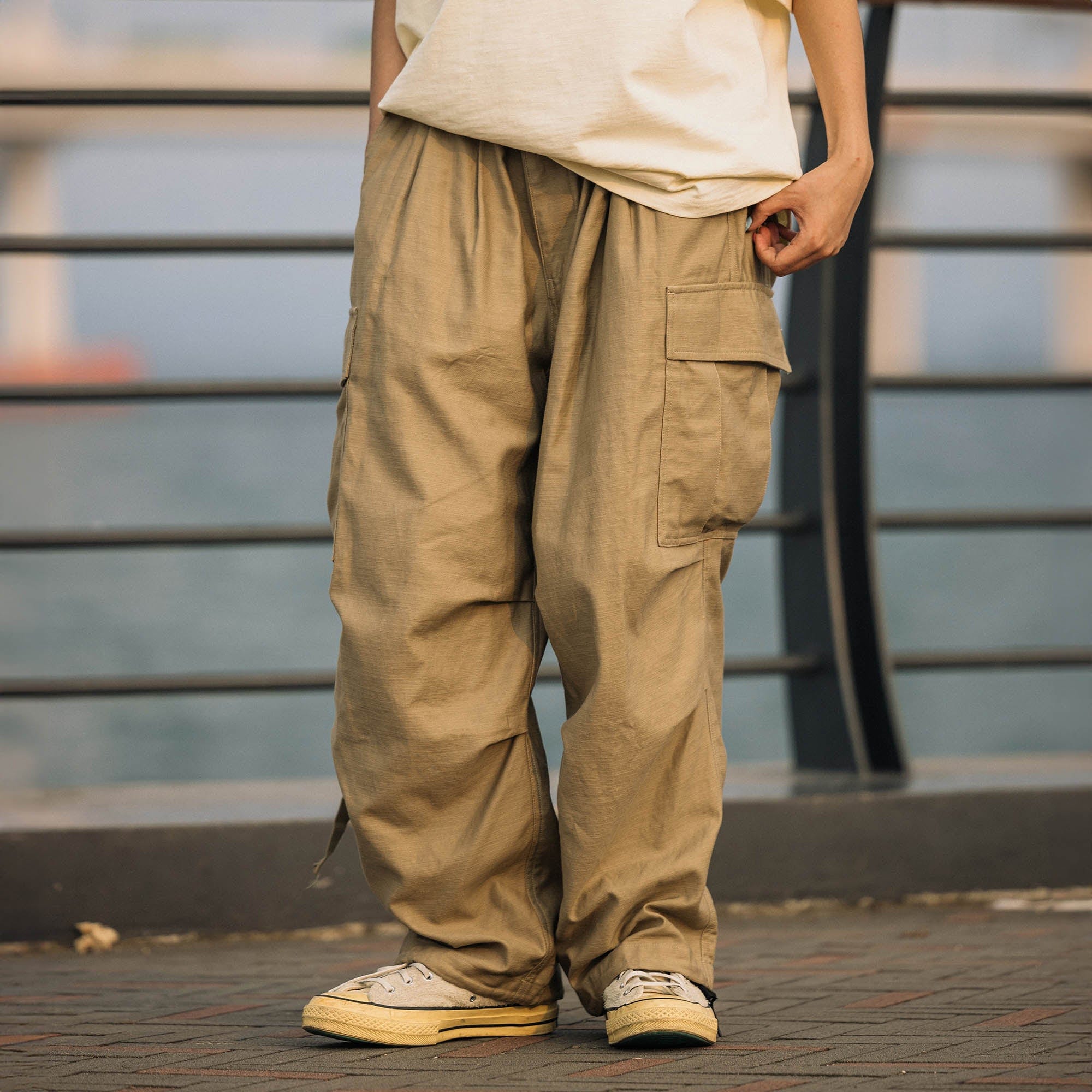 BANANA CLUB Multi-Pocket Strap M51 Cargo Pants