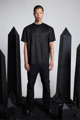 SSIN7 Suede Arc Spliced T-Shirt