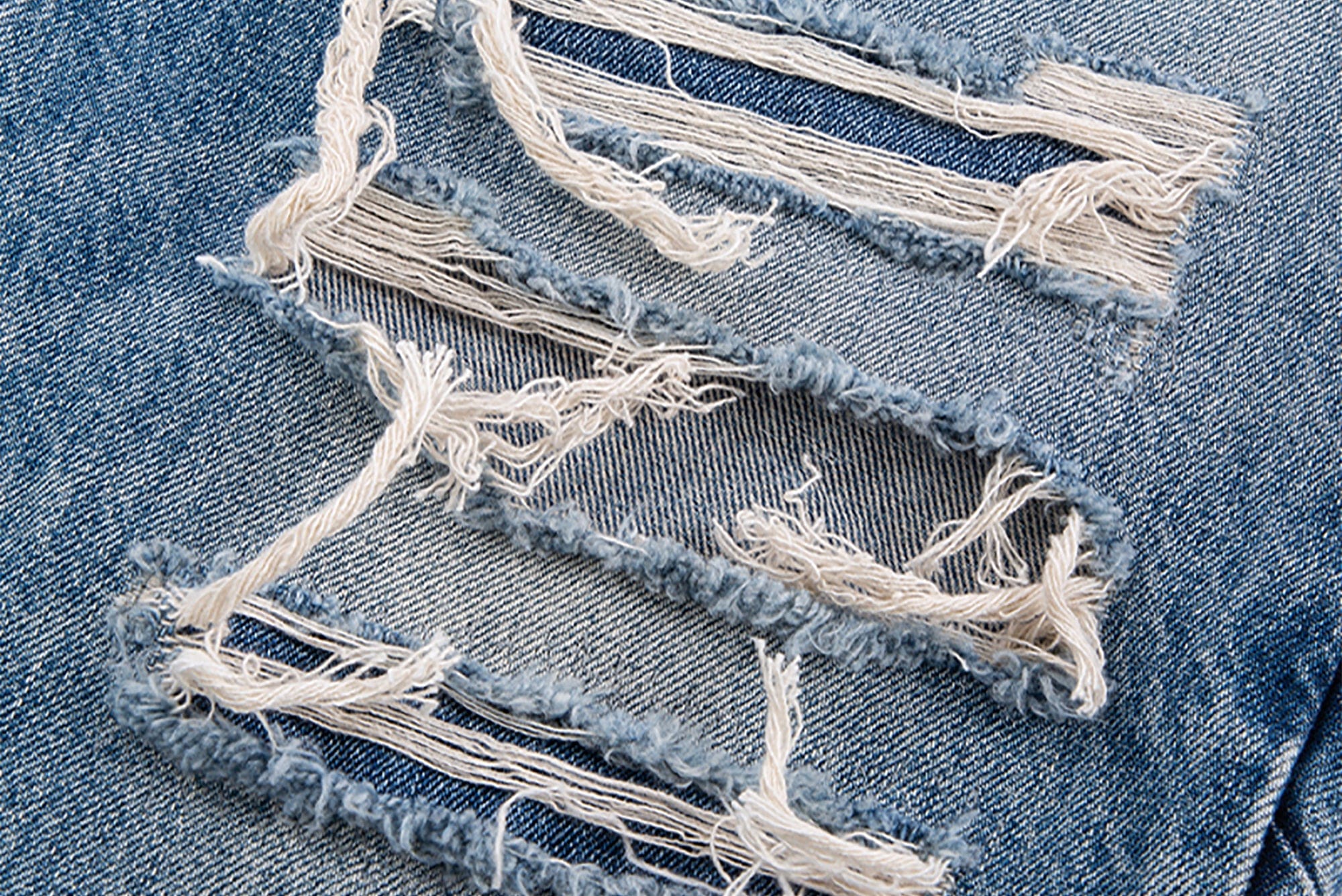 F2CE Ripped Curved Spliced Jeans