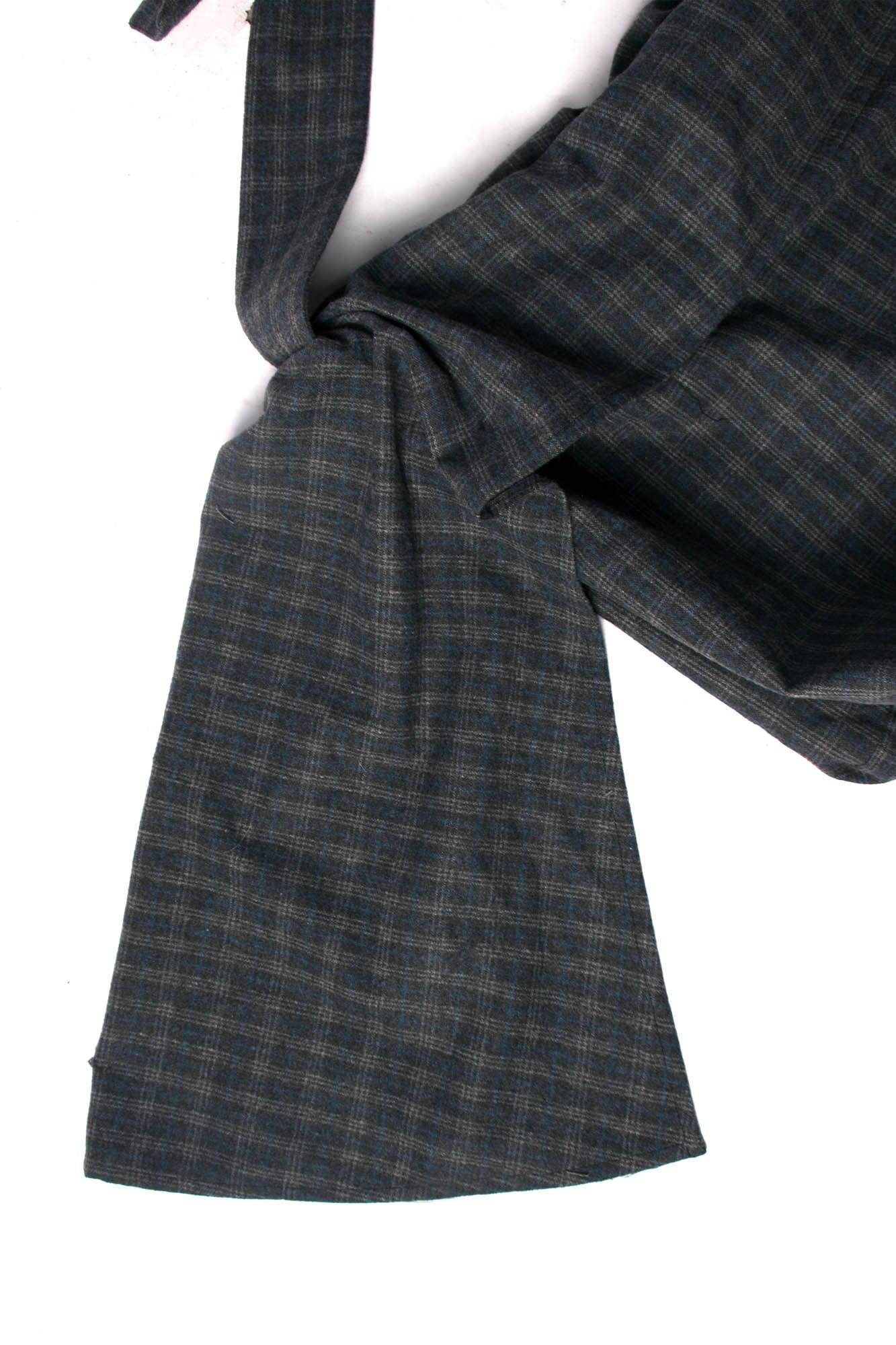 RELABEL Plaid Wool-Blended Knot Handle Hobo Bag
