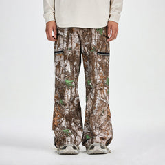 BONELESS Withered Leaves Crinkled Camo Cargo Pants