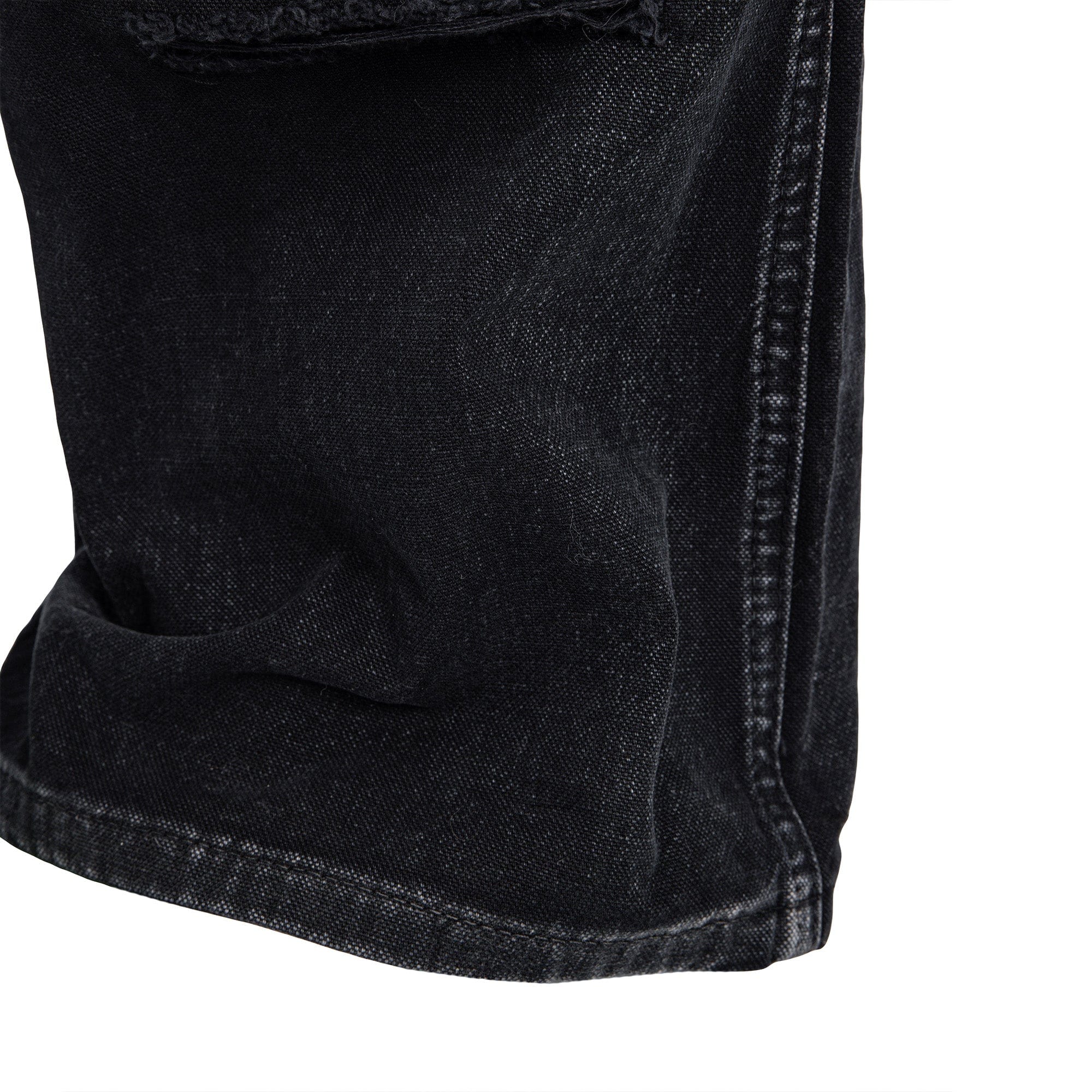 CATSSTAC Distressed Double-Knee Carpenter Straight-Leg Jeans Black