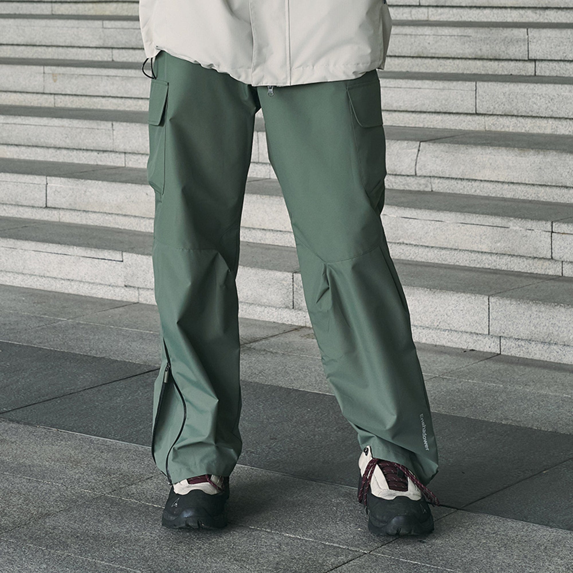 ENSHADOWER Waterproof Pleated Spliced Multi-pocket Pants
