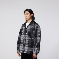 BONELESS Contrast Tweed Plaid Jacket