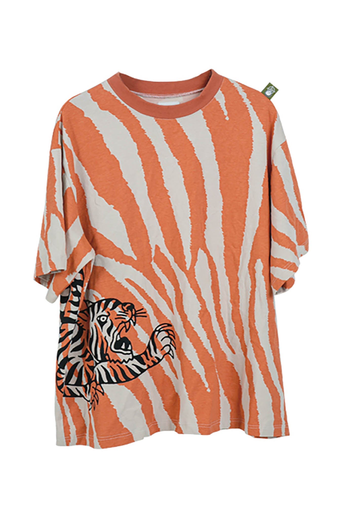 ERROR CODE ROBOT Tiger Stripe Oversized T-Shirt