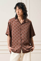 EPIC POETRY Medieval Tile Cuban Half Shirt