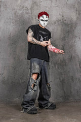 UNDERWATER The Hellbound Wing Distressed Vest