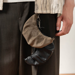 MOITIEDEPETALE Mini Croissant Coin Pouch