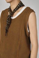 GONGHE REPUB Wavy Ribbed Vest