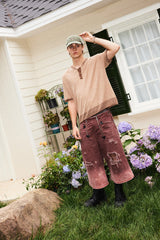 RICHILL Hebrew Embroidered Corduroy Cap