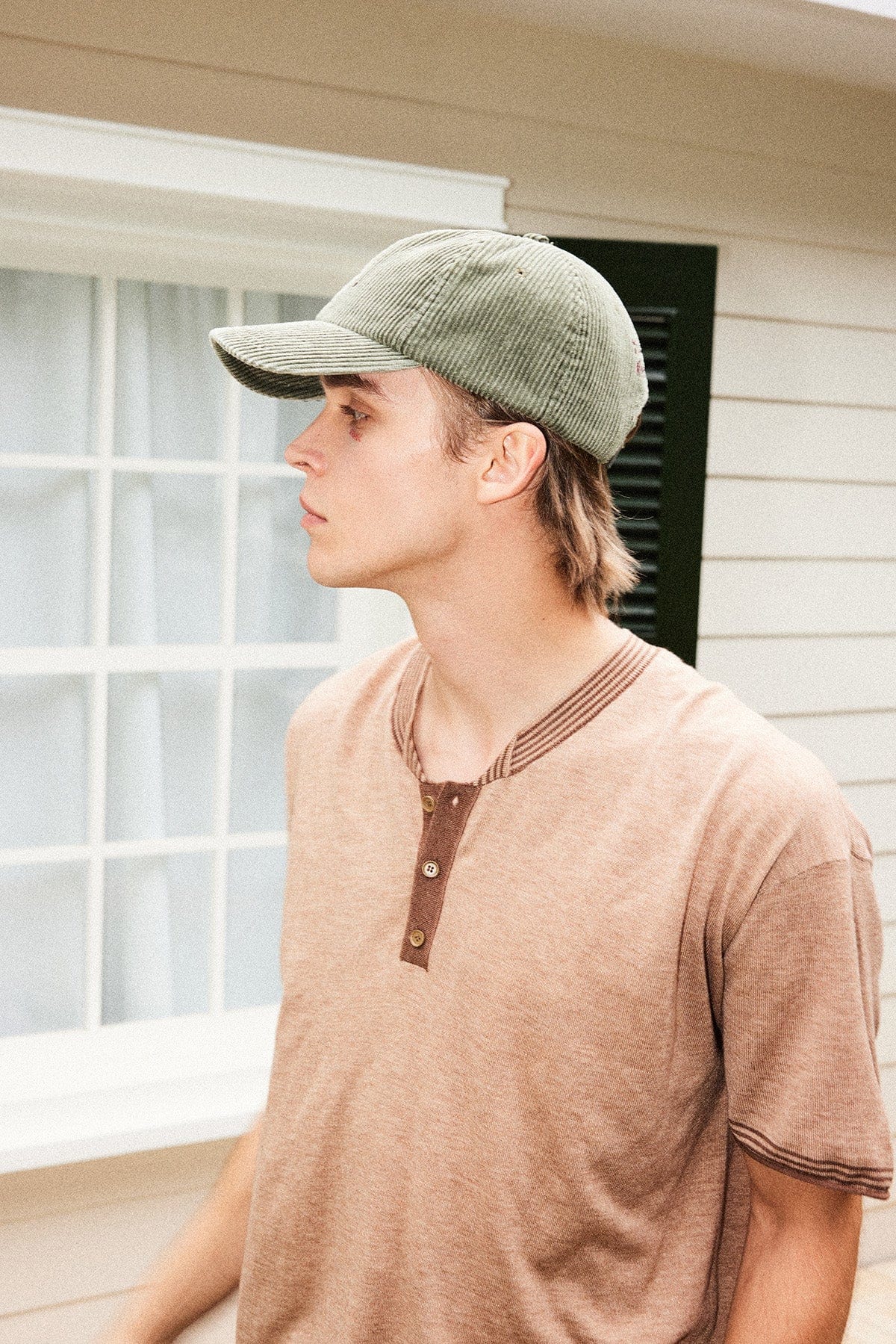 RICHILL Hebrew Embroidered Corduroy Cap