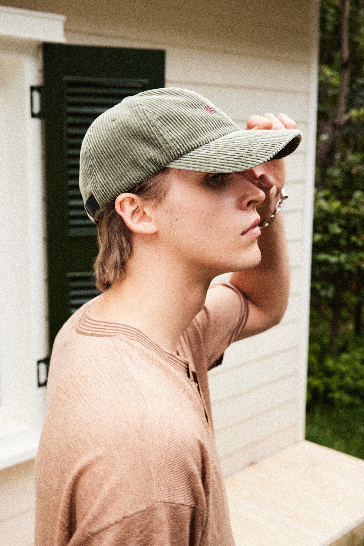 RICHILL Hebrew Embroidered Corduroy Cap