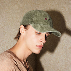 RICHILL Hebrew Embroidered Corduroy Cap