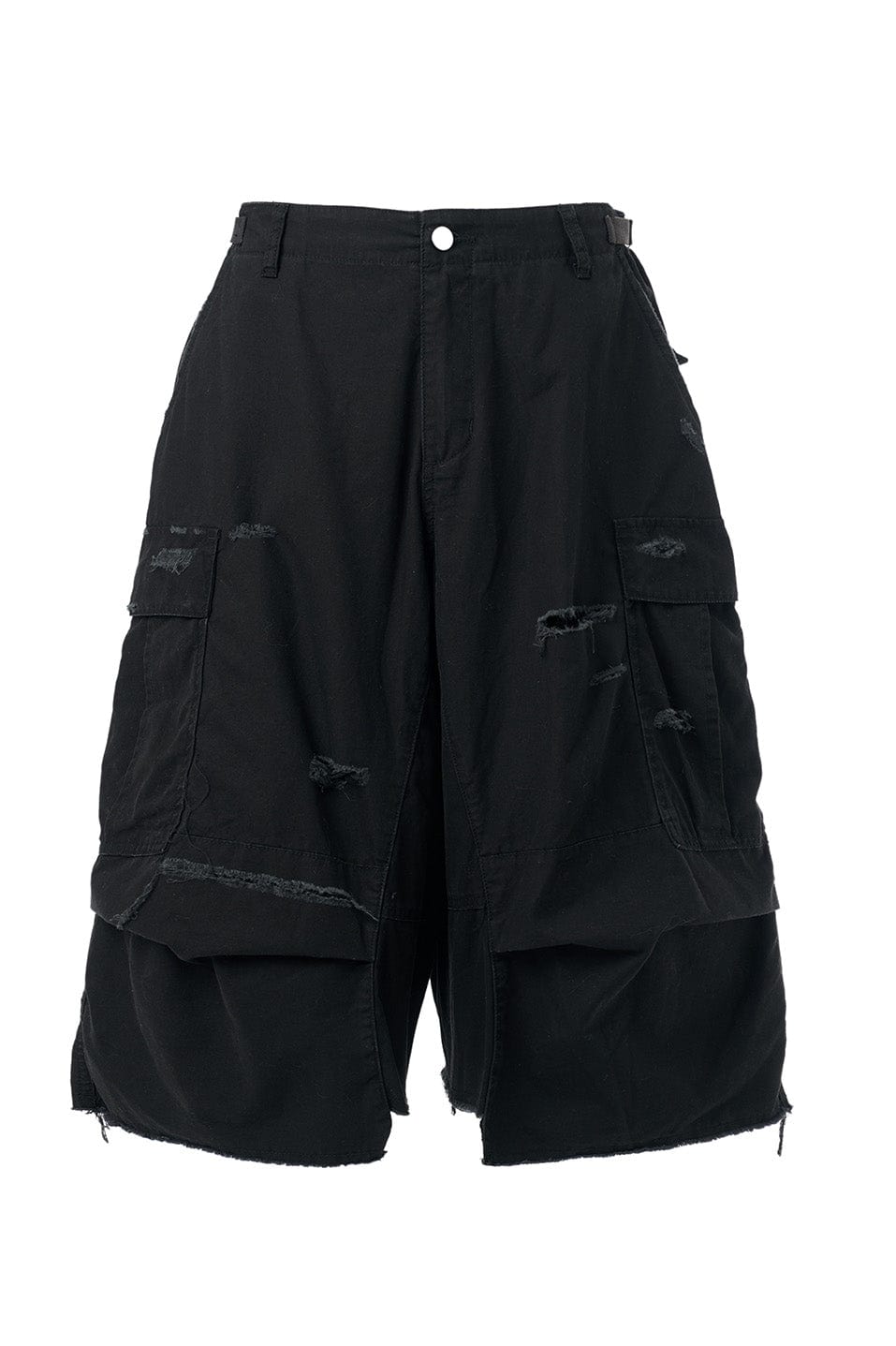 STEEPC Ripped Multi-Pocket Spliced Shorts