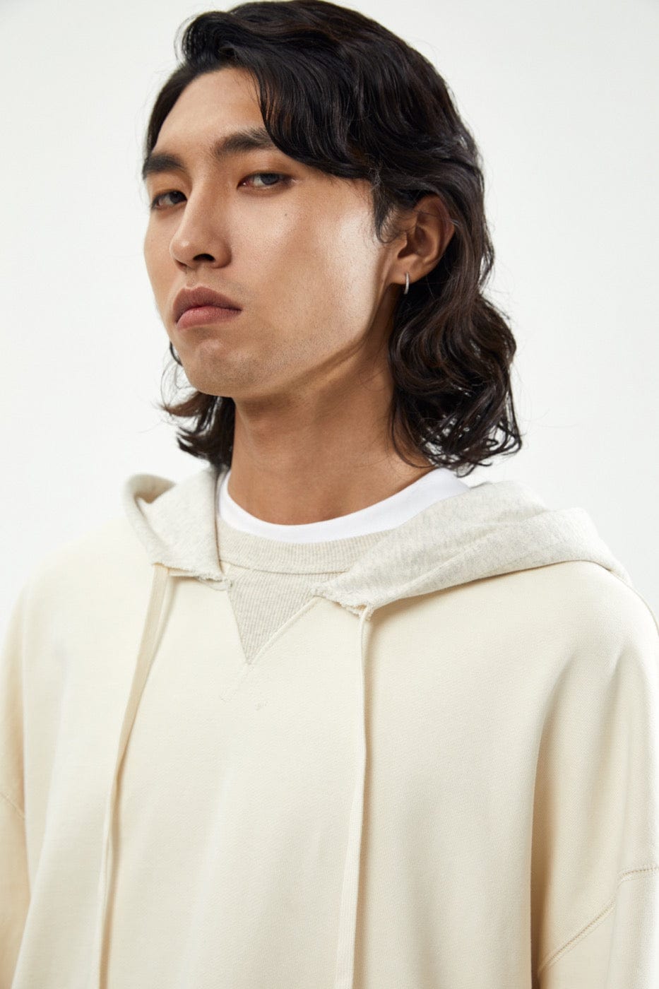 BONELESS Multi-Fabric Spliced Hoodie