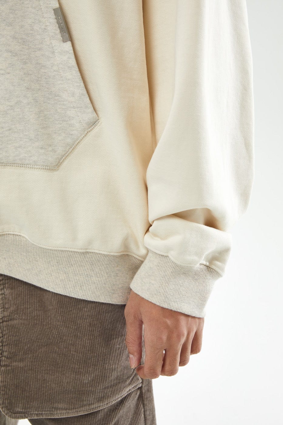 BONELESS Multi-Fabric Spliced Hoodie
