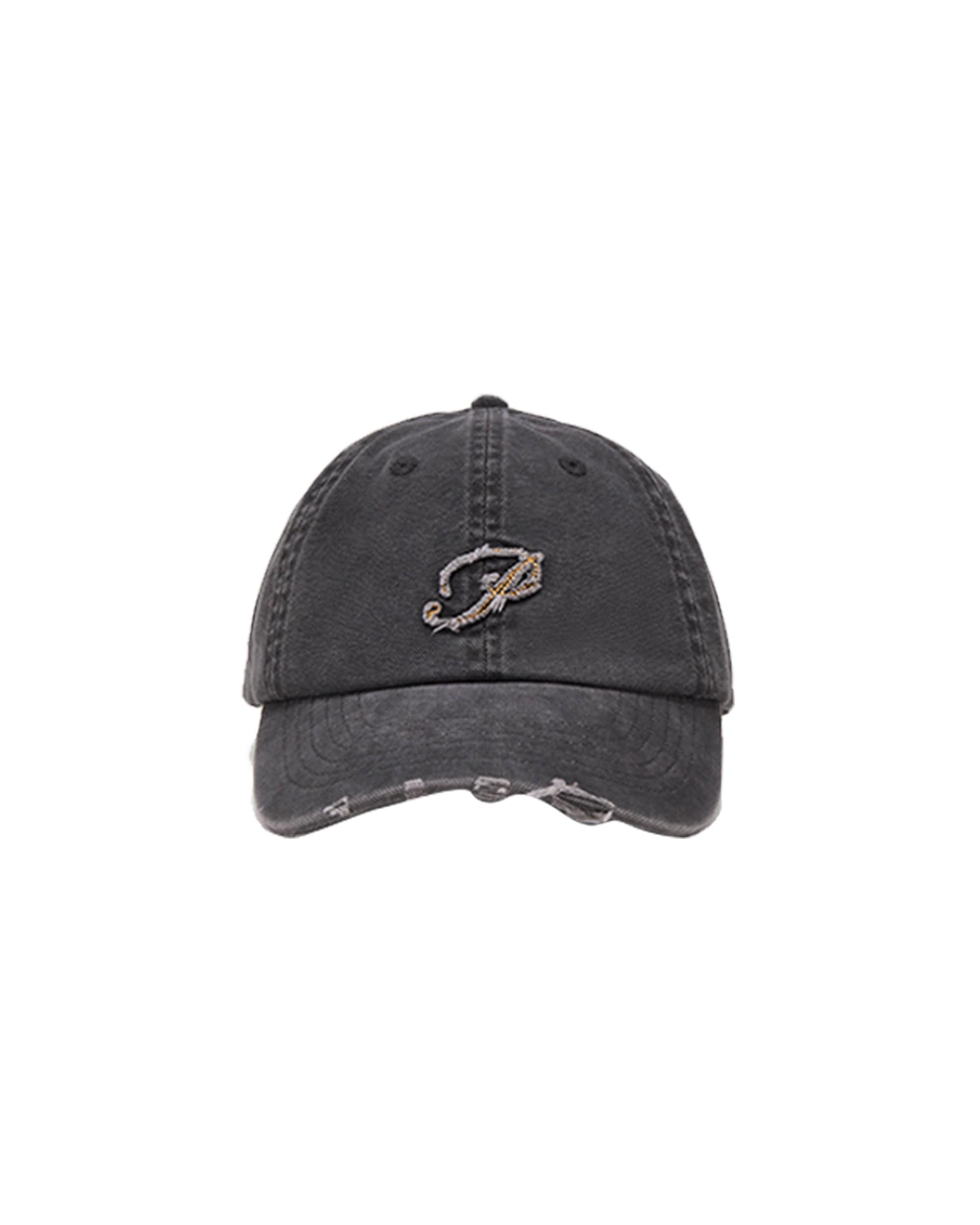 OPICLOTH Distressed LOGO Embroidered Cap