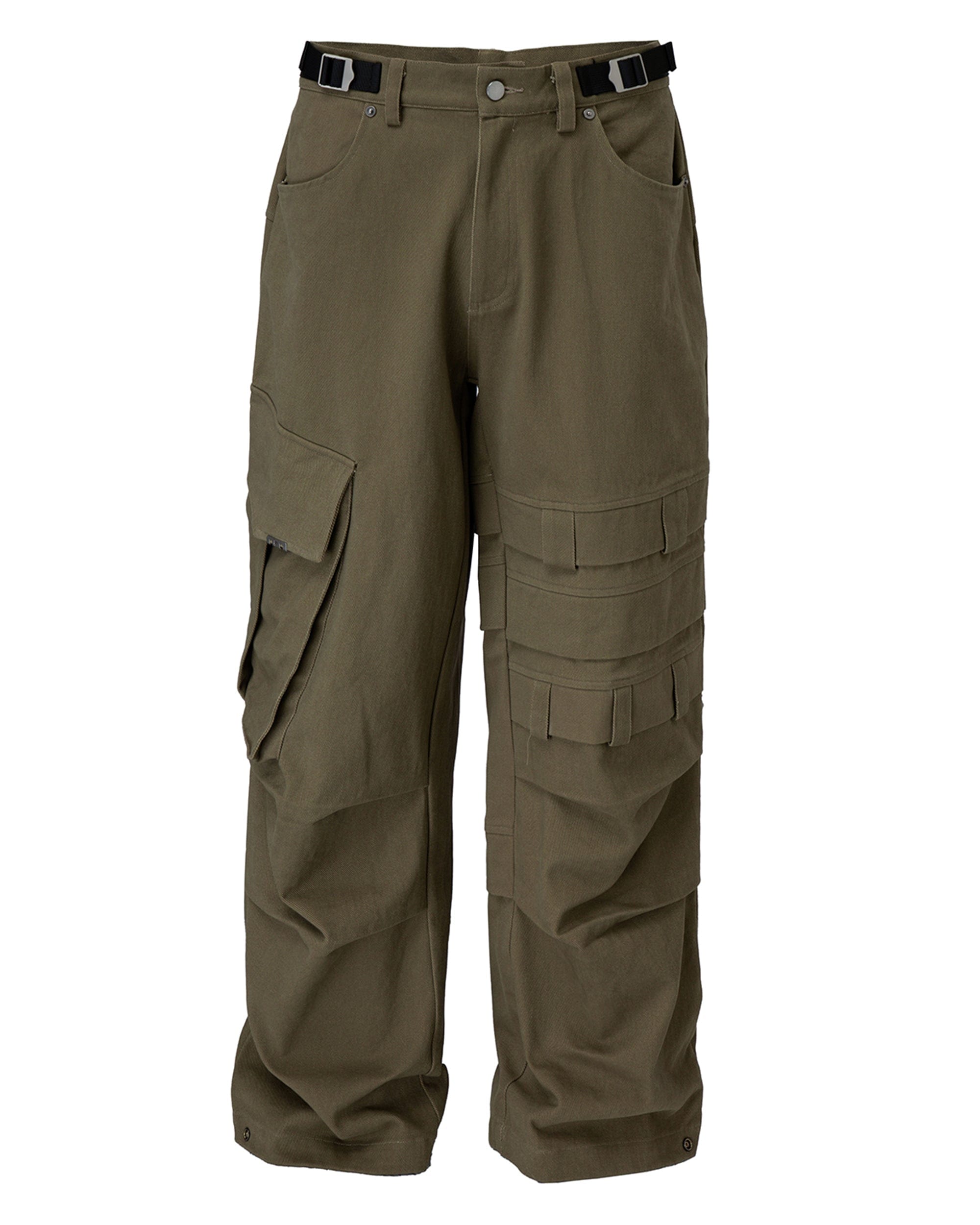 F2CE Asymmetrical Crinkled Cargo Pants