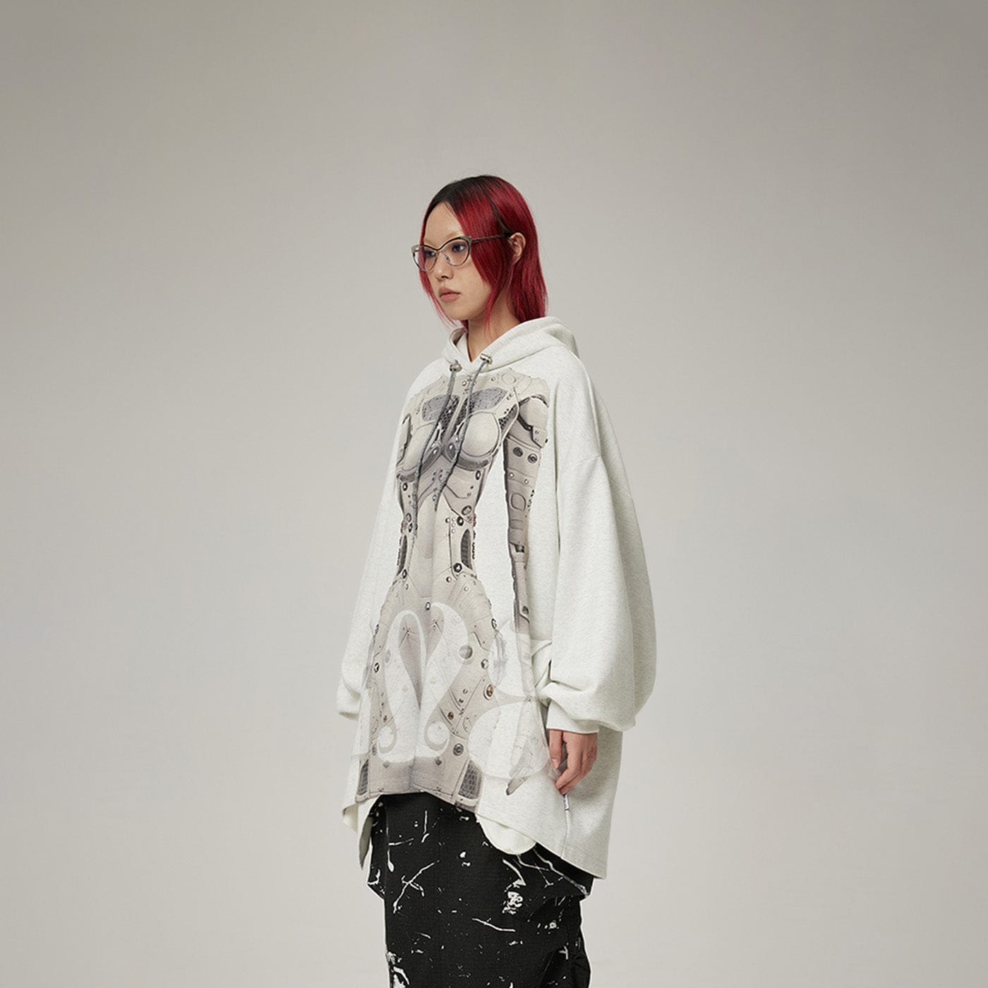 DAMAGE ASIA Ex Machina Graphics Oversized Hoodie