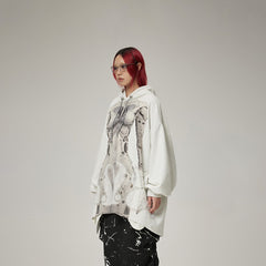 DAMAGE ASIA Ex Machina Graphics Oversized Hoodie