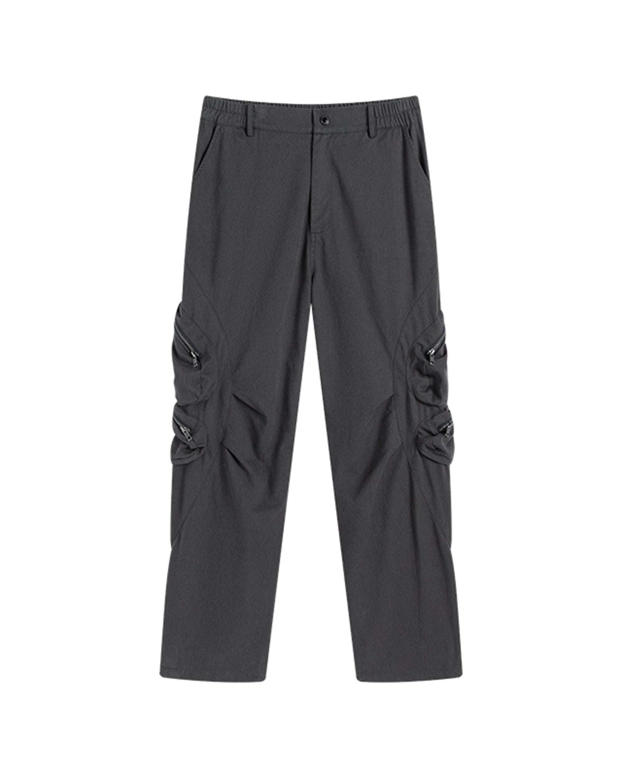 ENSHADOWER Modern Pleated Zipper Tactical Cargo