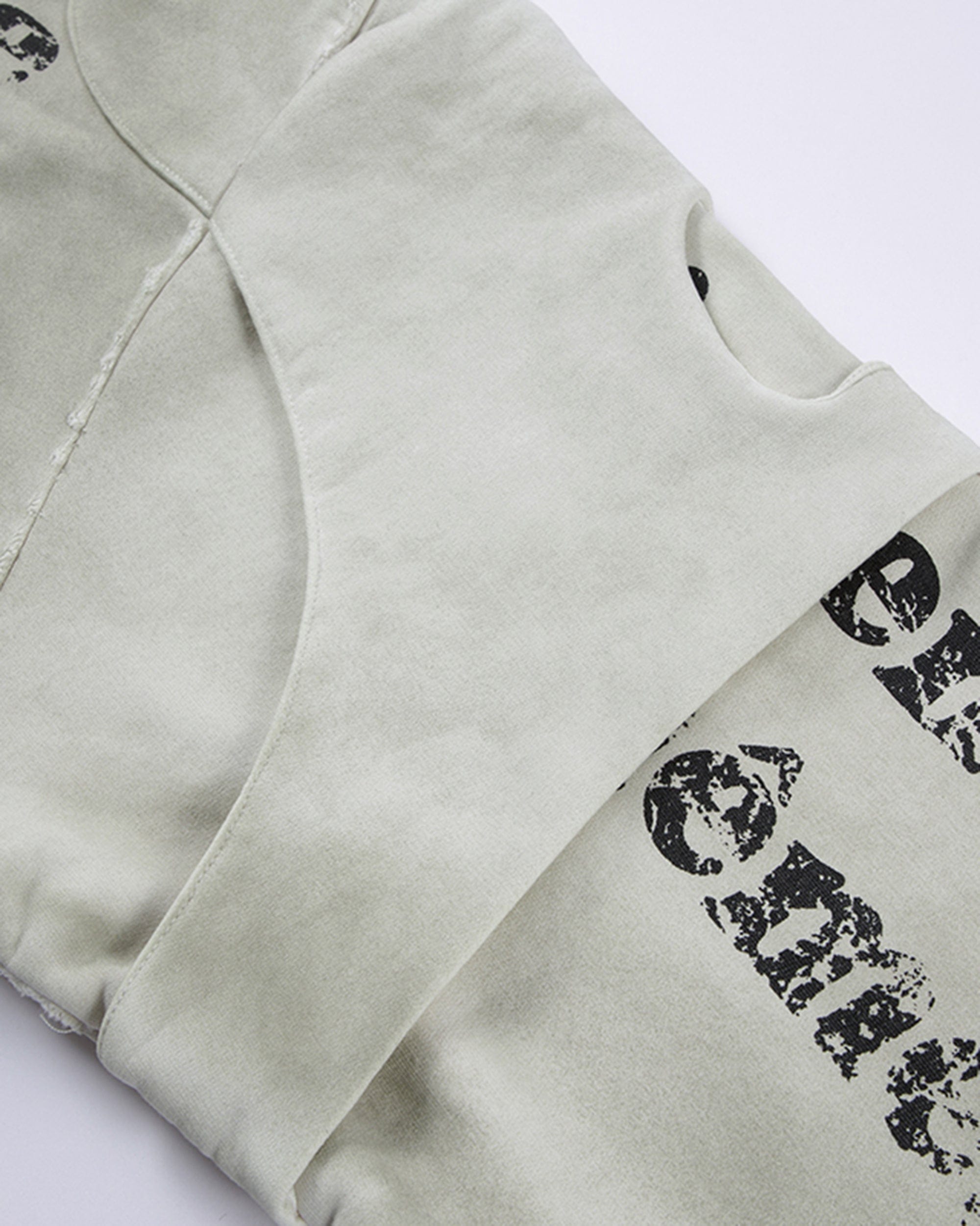 F2CE Distressed Layered Slogan Hoodie